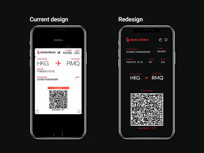 mobile boarding pass redesign