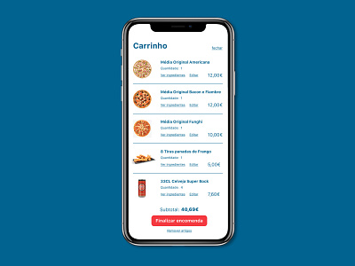 Checkout page app checkout dailyui design dominos flat minimal mobile pizza pricing pricing page redesign ui ux