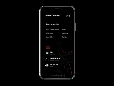 BMW Connect redesign app bmw bmw connect car car app car interface dailyui design flat minimal mobile product redesign ui ux