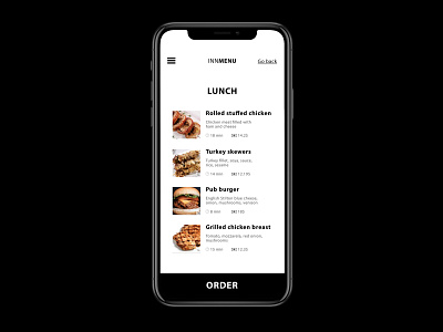 Food menu app dailyui design flat food menu minimal mobile product redesign restaurant ui ux