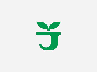 Plant Pot and Letter J - Logo Concept branding design green huytuong j leaf letter logo natural nature plant pot seed vietnam