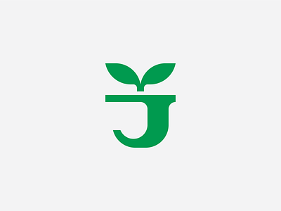 Plant Pot and Letter J - Logo Concept