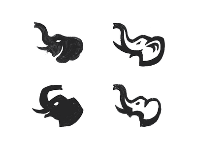 Elephant - Logo sketch animal design huytuong logo sketch vietnam