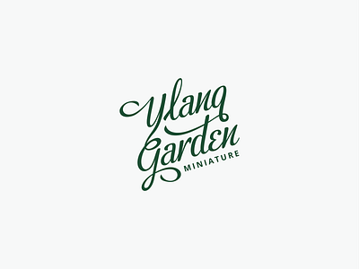 Ylang Garden - Logo Design branding caligraphy design garden huytuong logo typography vietnam