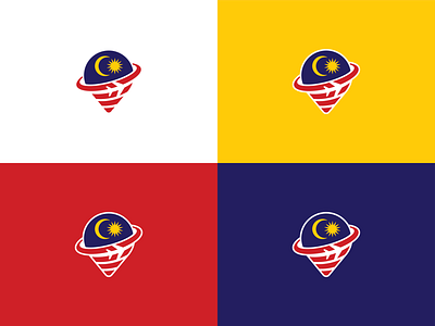 TOUR DU LICH MALAYSIA.vn - Logomark branding design huytuong location pin logo malaysia plane tour tourist travel traveling vietnam