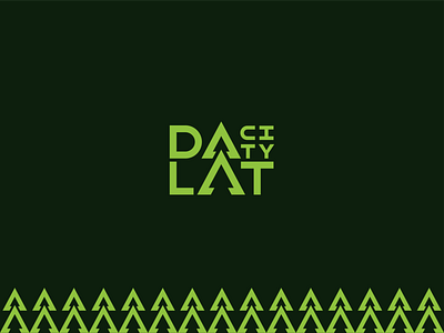 DA LAT CITY - Logo changlle #1 branding city dalat design huytuong leaf logo tree vietnam