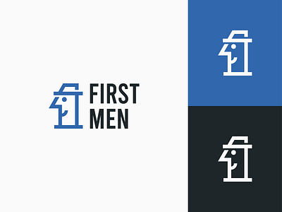 FIRST MEN - Logo changlle #2 design first hat logo men one smile