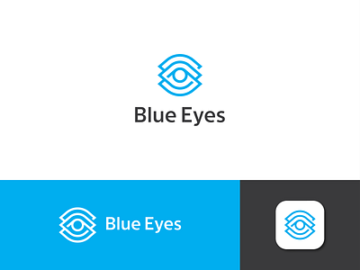 Blue Eyes - Unused Logo concept blue design eyes logo vector