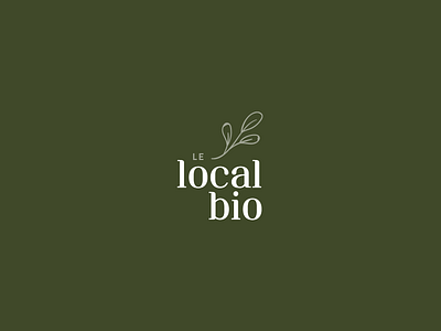 Logo proposal for Le Local Bio. branding graphicdesign green grocery leaf logo minimal organic shop vegetal