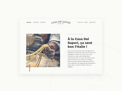 Logo & web design proposal for Casa Dei Sapori
