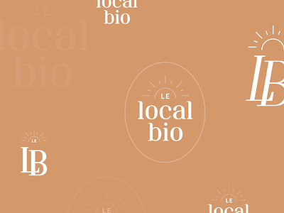 Logo proposal for Le Local Bio branding design graphicdesign grocery light logo minimal organic shop sun vegetal