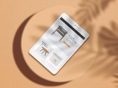 Fictional webdesign for a luxury furniture website branding design ecommerce eshop furniture graphicdesign luxury minimal ui webdesign website design