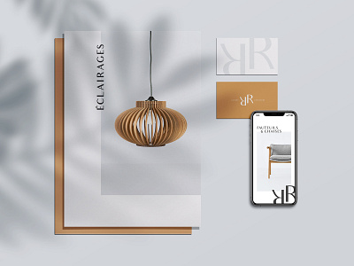 Fictional webdesign and branding for a luxury furniture website branding design graphicdesign logo minimal mobile stationary ui webdesign