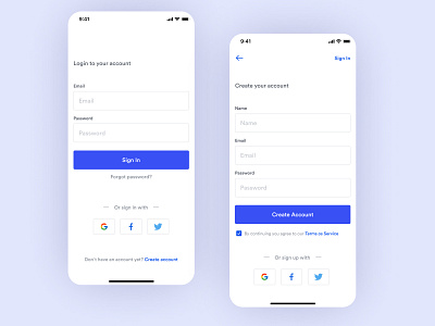 Signup / Create account - Daily UI #001