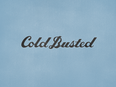 Cold Busted - Lettering for album cover sticker cold busted handlettering lettering typography