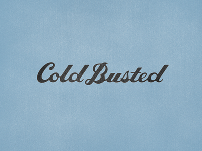 Cold Busted - Lettering for album cover sticker