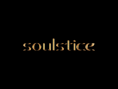 Soulstice – Unused Logotype Experiment branding identity lettering logotype typography