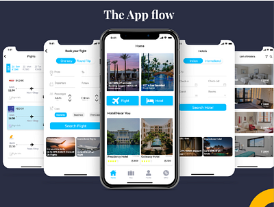 The app flow design ui ux