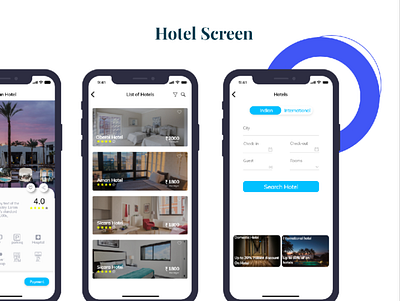 hotel scrreen design ios ui ux