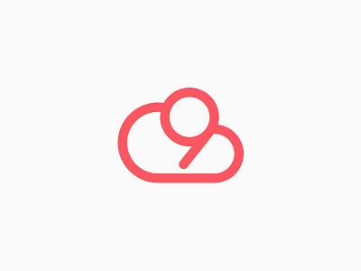 Cloud 9 brand cloud 9 emblem freelance graphic icon identity logo designer monogram positive simple typography