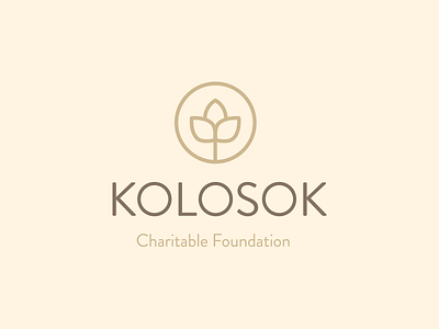 Kolosok charity foundation icon logotype seed