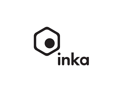 Inka black futura icon ink logotype pencil