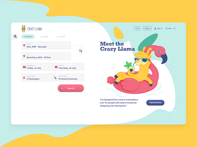 Crazy Llama booking platform