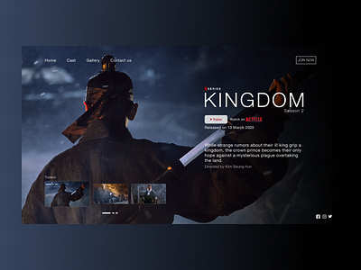 Kingdom Season 2 design kingdom netflix ui web website