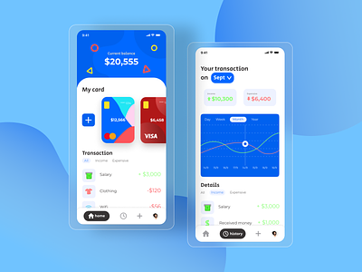 Finance App app design finance app ui ux