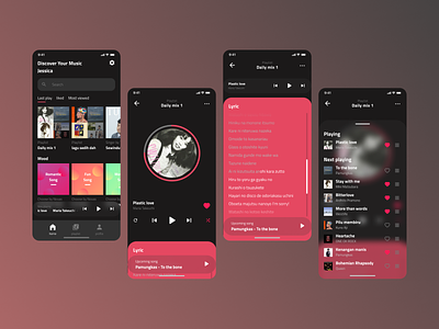 Novas Music Player App app design design music app ui uidesign