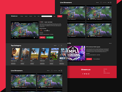 Stream.co - Streaming e-sport platform