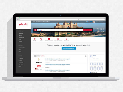 Abuda - Portal admin archive business index dashboard google news portal profile search ui