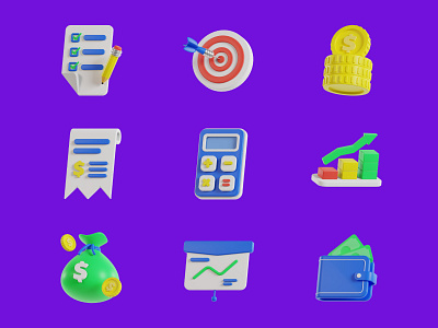 3D Business Icon Pack