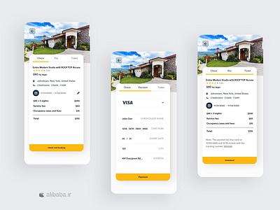 Booking Villa App app app design appdesign application application ui design hotel ui uidesign ux villa