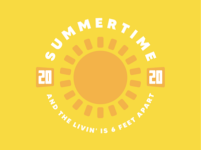 summertime branding design flat icon identity illustrator logo minimal summer typography vector