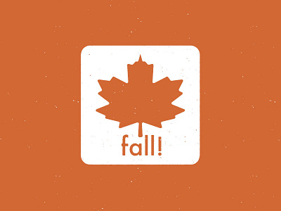 Fall! branding design flat icon identity illustrator lettering logo minimal typography vector