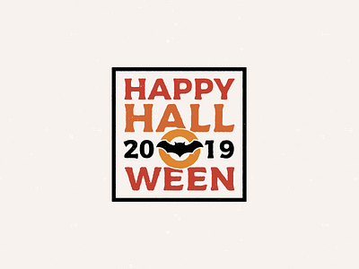 Happy Halloween design flat halloween icon illustration illustrator lettering logo minimal typography vector