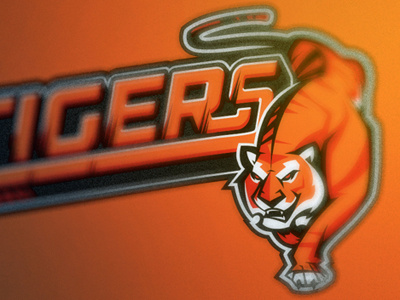 Tigers angry athletic baseball basketball cat football logo soccer sports strips tiger