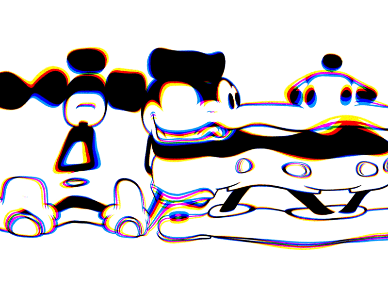 Mickey Distort 1 animation disney distort distortion mickey mouse stretch