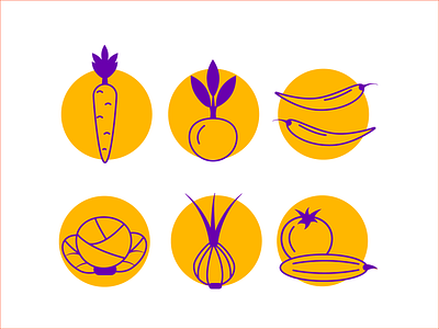 Vegetables design food icondesign icons icons set illustrator outline outlines vegetables