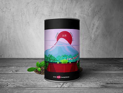 Teatime illustration landscape mountains nature package packagedesign tea vector vector illustration