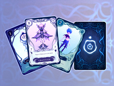 KAYAN The Deck of Virtues cardgame ccg illustration ui