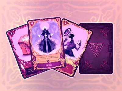 KAYAN The Deck of Sins cardgame ccg illustration ui