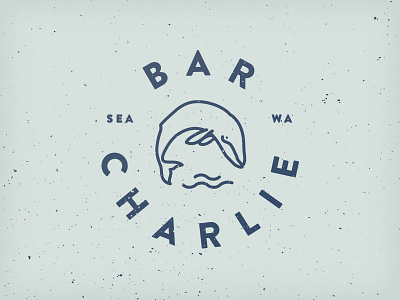 Bar Charlie- In Progress badge bar brand logo seattle stamp whale