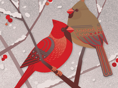 Winter Cardinals