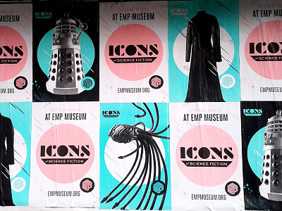Icons of Science Fiction flyposting