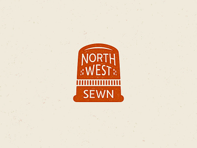 Northwest Sewn 01 badge brand branding craft design graphic identity logo logomark mark seattle sewn thimble