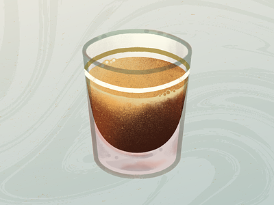 The Perfect Shot of Espresso art coffee coffee cup drink espresso illustration procreate realistic starbucks swirls warm