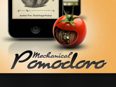 Mechanical Pomodoro iphone app website