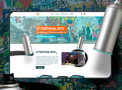 BTC - Graffiti Festival design event design festival graffiti landing page ui ui design uidesign